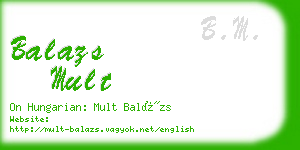 balazs mult business card